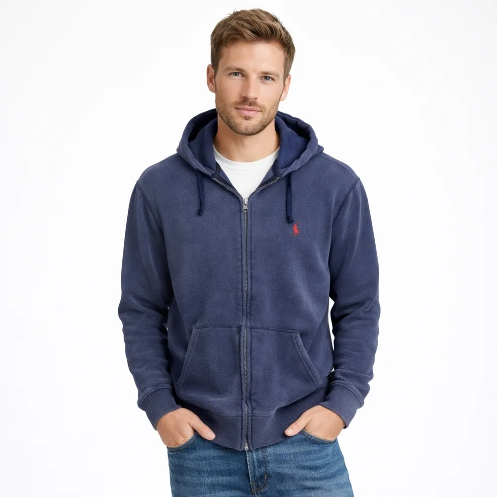 Polo Ralph Lauren Blue Logo Hoodie‎ XL